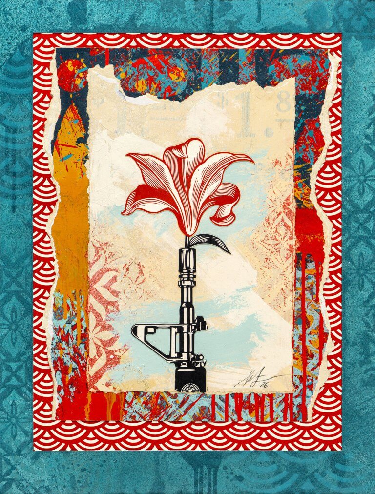 AR-15 Lily Letterpress Study