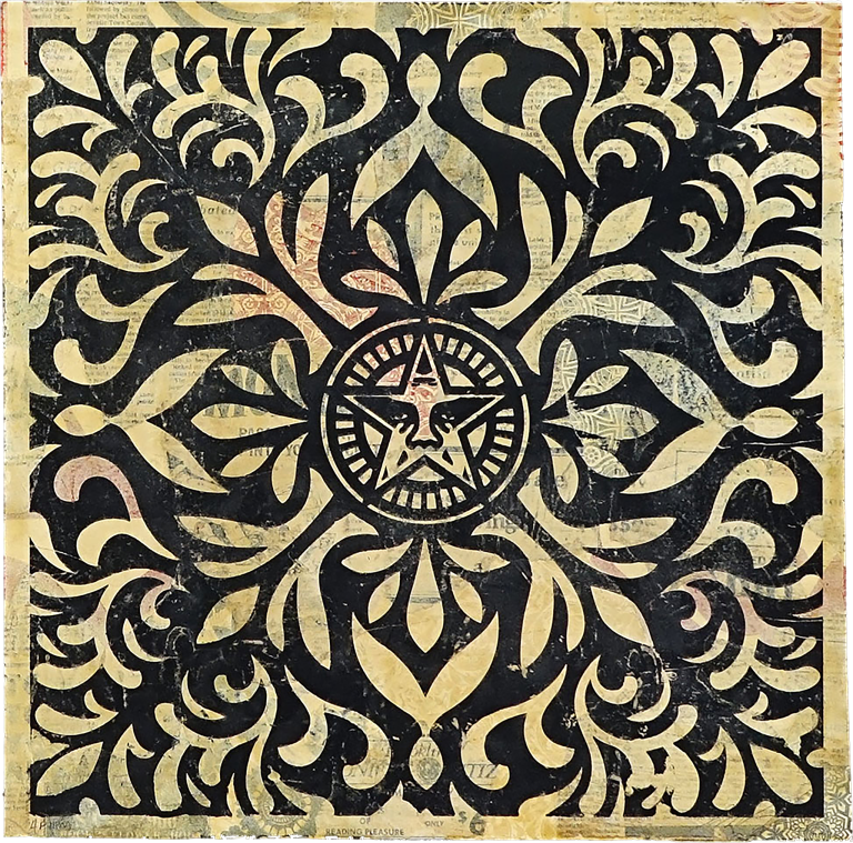 Japanese Fabric Pattern – Black II